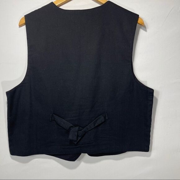 Paul Harrison Design Vintage Black Vest - Picture 7 of 10